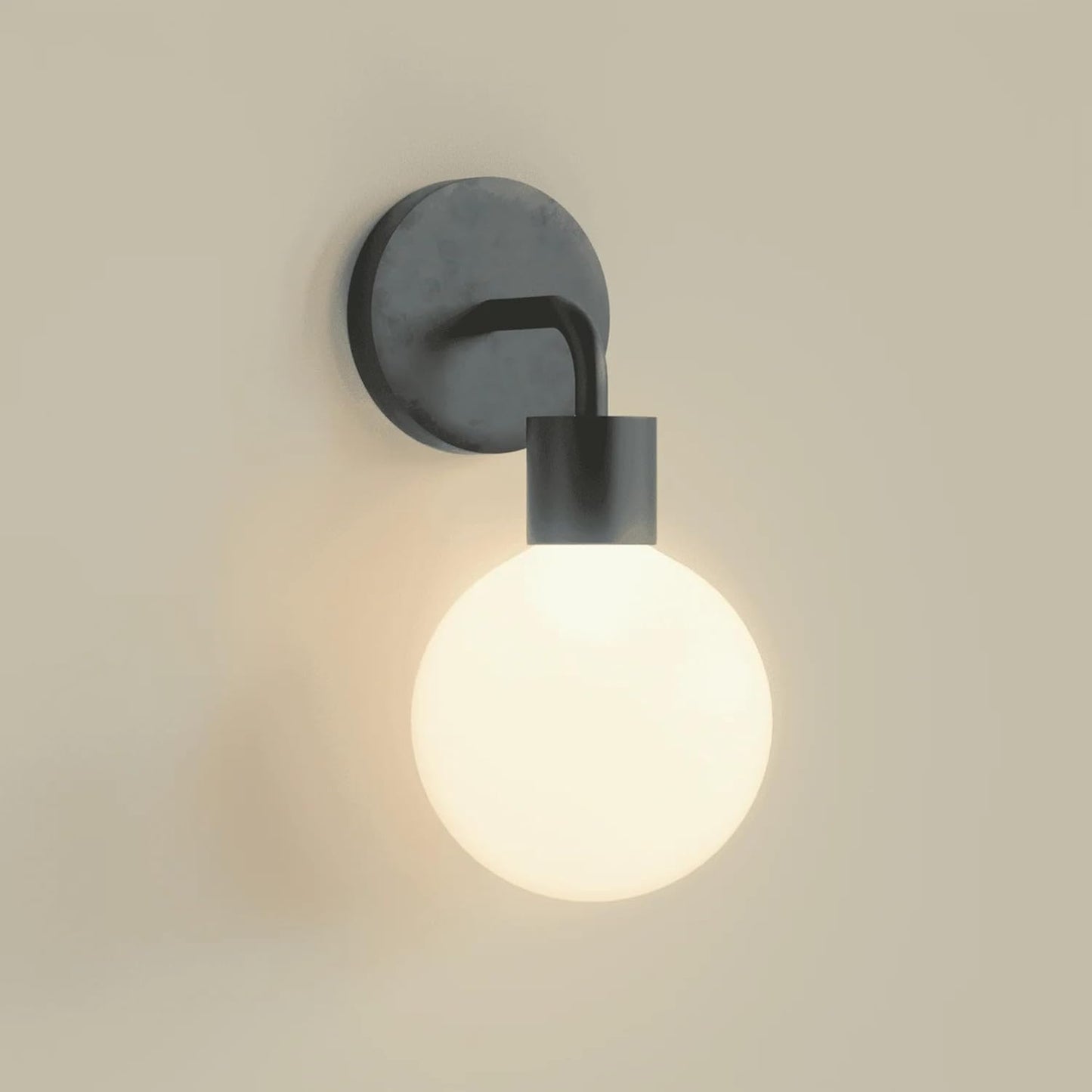 Wireless Wall Sconce (Shark Tank) Rechargeable & Dimmable LED Light w/App Control & Damage-Free Install, Moveable Modern Ambient Lighting for Elegant Home & Bedroom Decor | Popwhite