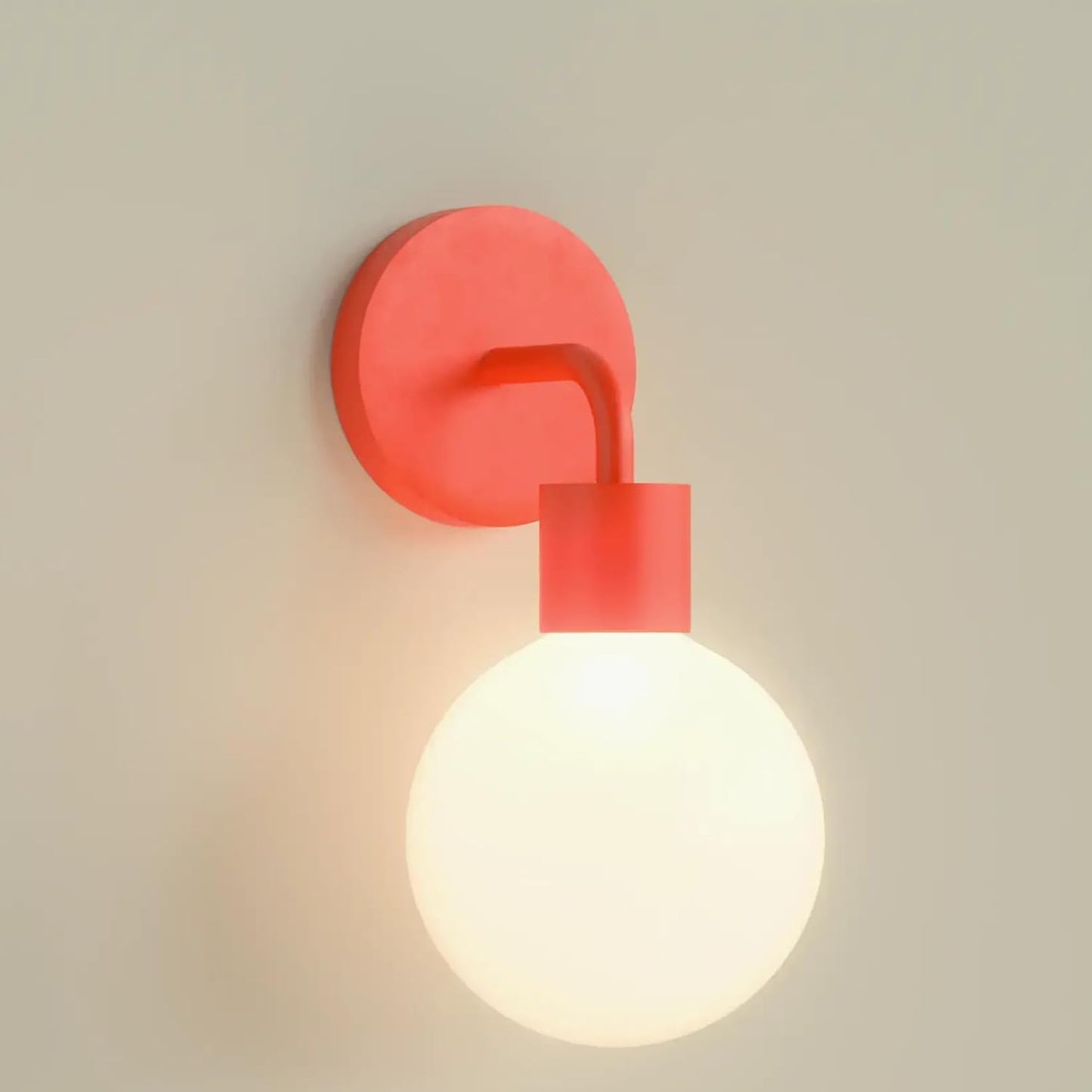Wireless Wall Sconce (Shark Tank) Rechargeable & Dimmable LED Light w/App Control & Damage-Free Install, Moveable Modern Ambient Lighting for Elegant Home & Bedroom Decor | Popwhite
