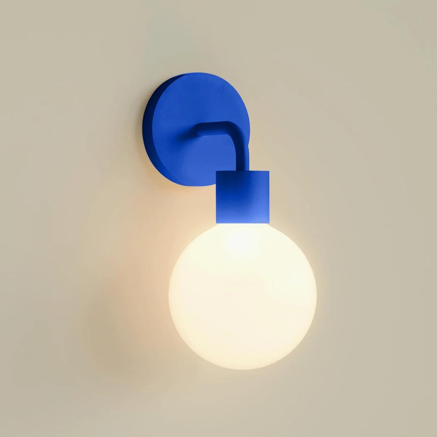 Wireless Wall Sconce (Shark Tank) Rechargeable & Dimmable LED Light w/App Control & Damage-Free Install, Moveable Modern Ambient Lighting for Elegant Home & Bedroom Decor | Popwhite
